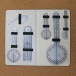 Goniometer Set – 6 Pcs Plastic Ruler with Lather Case